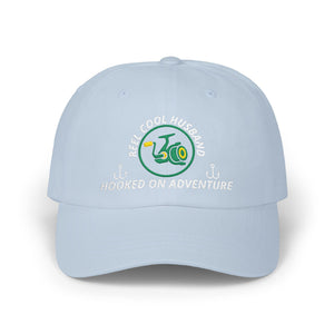 REEL COOL HUSBAND embroidered dad cap - Light Blue - front view