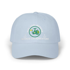 REEL COOL NEPHEW embroidered dad cap - Light Blue - front view