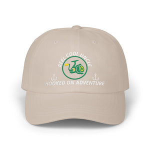 REEL COOL UNCLE embroidered dad cap - Stone - front view